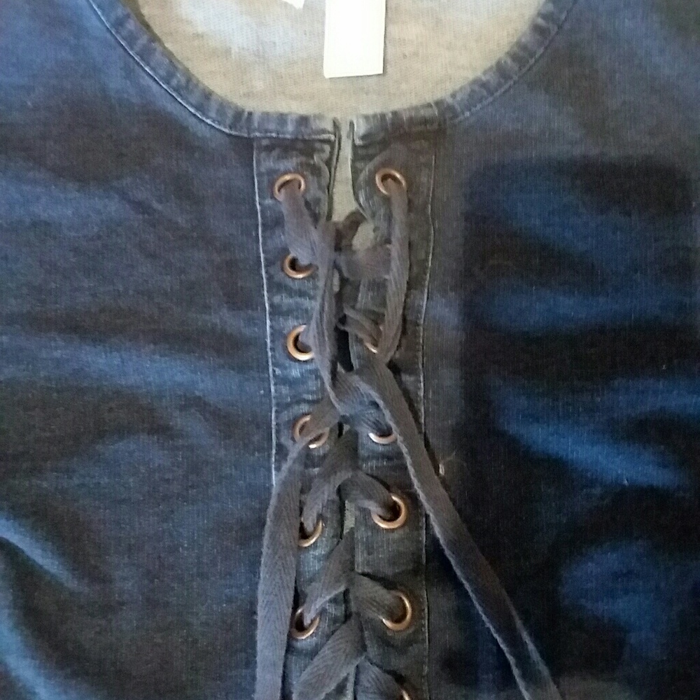 Forever 21 Blue Jean Denim Sun Dress Size S